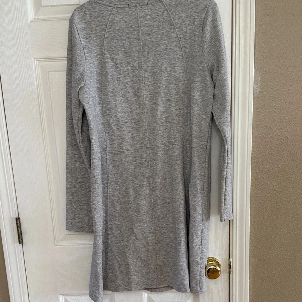 Smartwool Light Heather Gray Long Sleeve Knit Dress - Picture 6 of 7